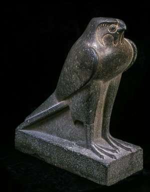 Horus, God Hawk, Granite, Site unknown, XXVI Dynasty (sculpture)