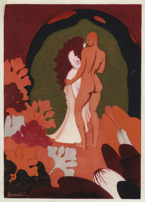 The Love Books of Ovid: To press her softly to my side (colour litho)