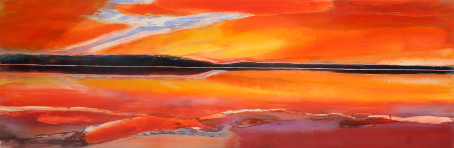 Phoenix Rising, 2014 (oil and shellac on gesso panel)