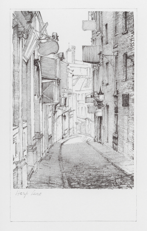 London Lanes: Harp Lane (litho)