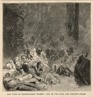 Out in the cold and pitiless storm (engraving)