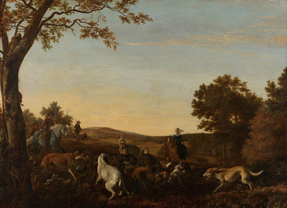 The Fox Hunt, 1650 (oil on canvas)