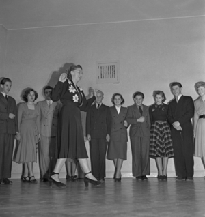Dance school in Berlin, 1930s (photo)