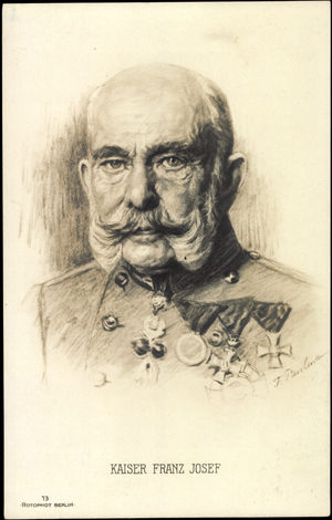 Artist Kaiser Franz Josef I of Austria (print)
