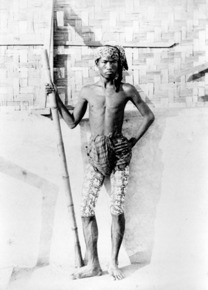 Burmese Youth, c.1870-90 (b/w photo)