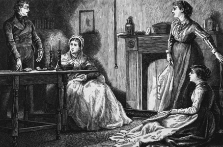 A domestic interior scene, 1850