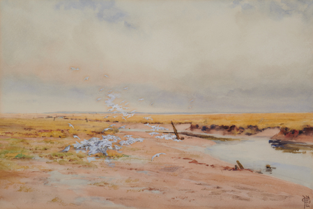 The Seagulls Haunt, 20th century (Watercolour)