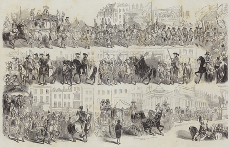 Opening of the New Royal Exchange (engraving)
