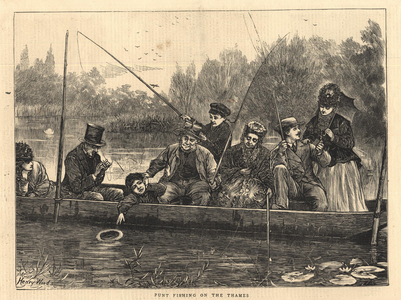 Fishing Magazine Plate, UK, 1890s