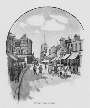 Putney High Street (litho)