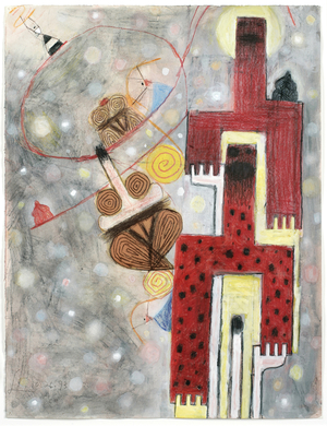 Untitled (10/26/93), 1993 (mixed media on cream paper)