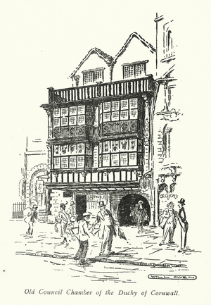 London: Old Council Chamber of the Duchy of Cornwall (litho)