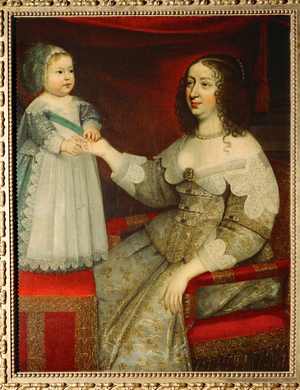 Anne of Austria and Louis XIV … (painting on canvas)