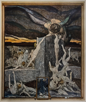 The Simoniacs, Hell, canto XIX, 1921 (illustration)