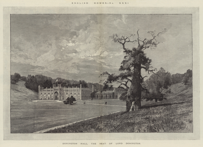 Donington Hall, the Seat of Lord Donington (engraving)