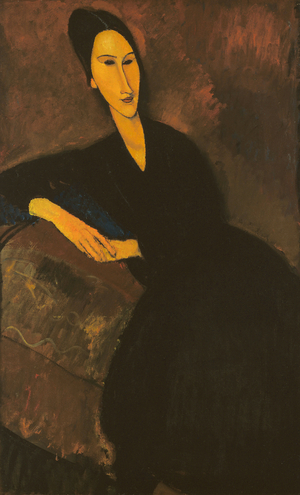 Portrait of Anna Zborowska, 1917 (oil on canvas)