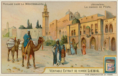 The House of Pilate in Jerusalem (chromolitho)