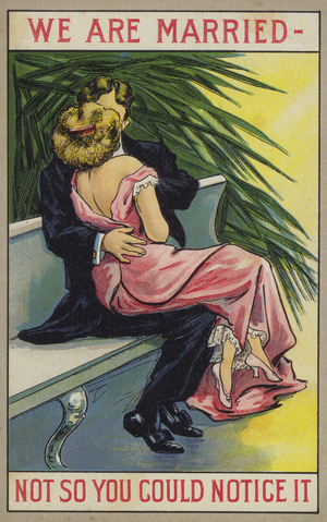 We are married - not that you could notice it (colour litho)