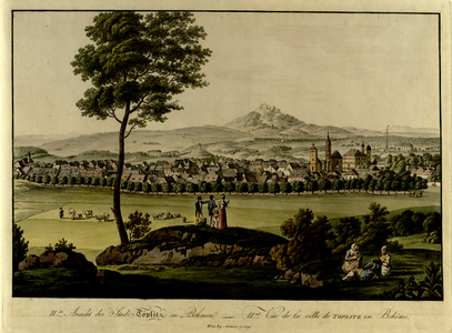 View of the town of Teplice in Bohemia, 1810