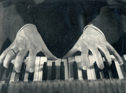 Sergey Vassilievich Rachmaninov's Hands (b/w photo)