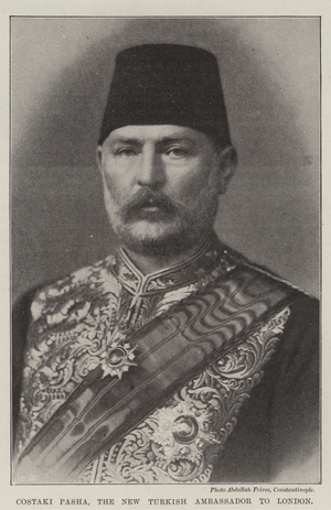 Costaki Pasha, the New Turkish Ambassador to London (b/w photo)