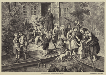 Country School on the River Spree (engraving)