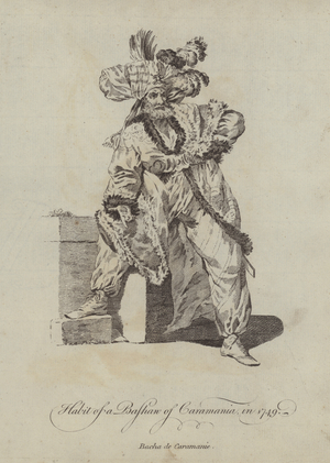 Habit of a Bashaw of Caramania in 1749 (engraving)