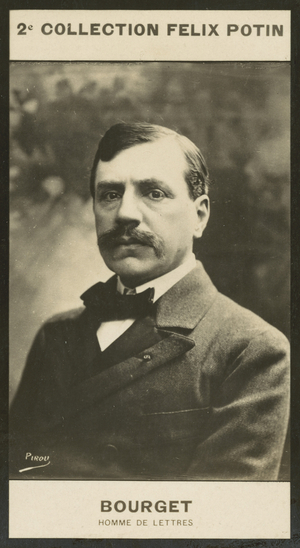 Paul Bourget, Homme De Lettres, 1852 (b/w photo)