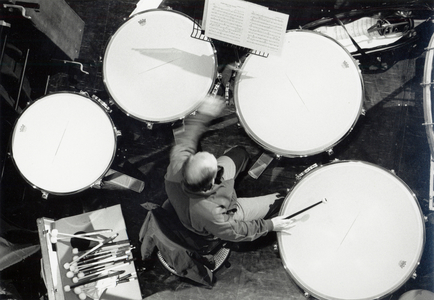 Kettle drums being played