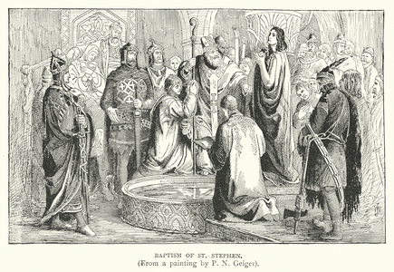 Baptism of St Stephen (engraving)