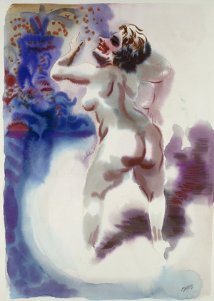 Burlesque Tanzerin, c. 1933-34 (watercolor on paper)