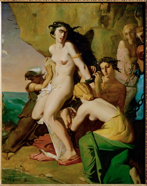 Andromede attachee au rocher par les Nereides - Andromeda chained to the rock by the mermaids …