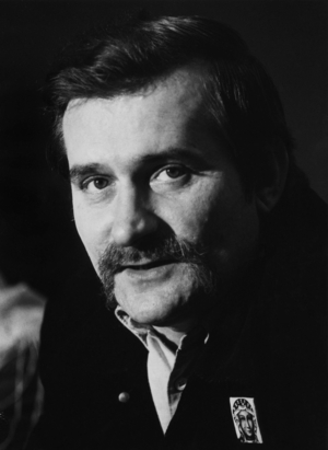 Labor leader Lech Walesa (Poland chairman Solidarity) in Paris,..., 1987 (photo)