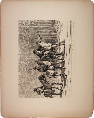 Bummers, 1876 (etching)