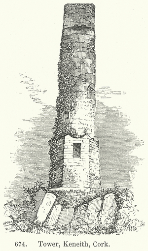 Tower, Keneith, Cork (engraving)