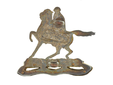 Collar badge, United Provinces Horse, 1904-1947 (silver and gilt)