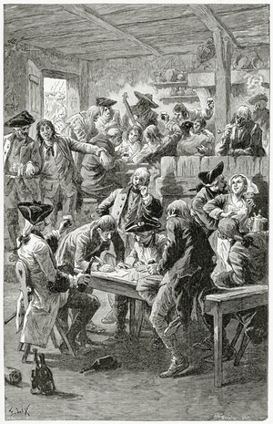 Quai de la Ferraille, 19th Century (b/w engraving)