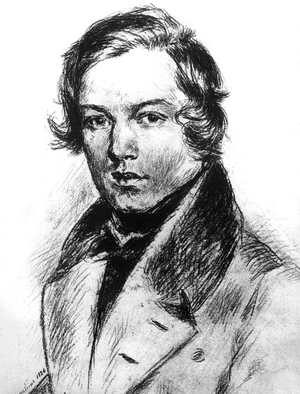 Robert Schumann (1810-1856) German composer, drawing