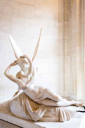 Psyche revived by Love, 1796 (marble)