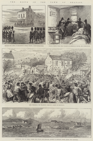 The Riots in the Town of Belfast (engraving)