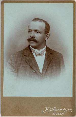 Portrait of a gentleman with a moustache, Bozen, Austria, 1890-10 (photo)