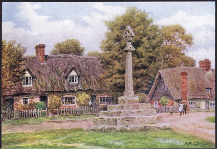 Long Wittenham, Berkshire, from The Cottages and the Village Life of Rural England published by Dent & Sons Limited, 1912 (colour litho)