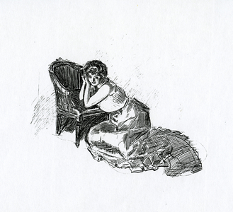 A Gibson Girl, c.1902 (litho)