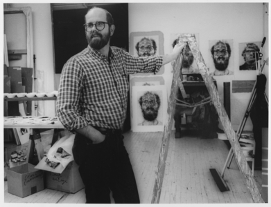 Chuck Close, 1983 (gelatin silver print)
