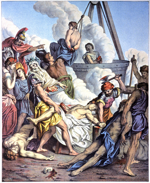 Martyrdom of the Macchabees, mid 19th century (illustration)