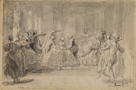 Ballet from The Rival Fairies, 1748 (ink on paper)