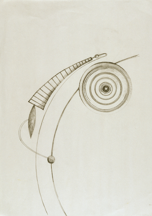 Study for "Orbit" Neckpiece (graphite on paper)