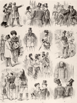 Opening of Salon de Paris, 1880 (engraving)
