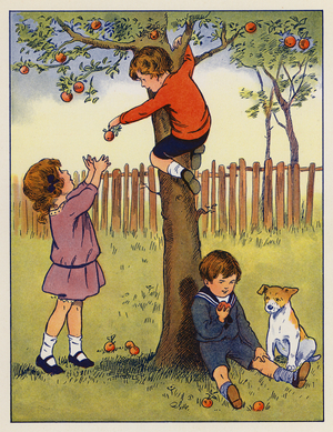 Apple time (colour litho)