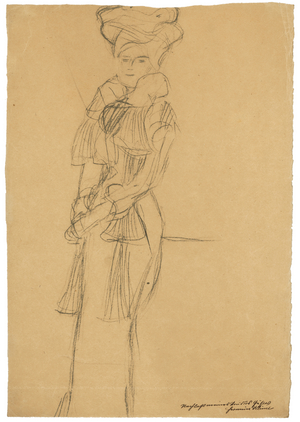 Portrait of Marie Henneberg, 1901-02 (pencil on paper)